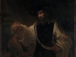 【ホメロスの胸像と共にアリストテレス　Aristotle with a Bust of Homer】オランダ‐バロック時代画家‐レンブラント・ファン・レイン（Rembrandt van Rijn）