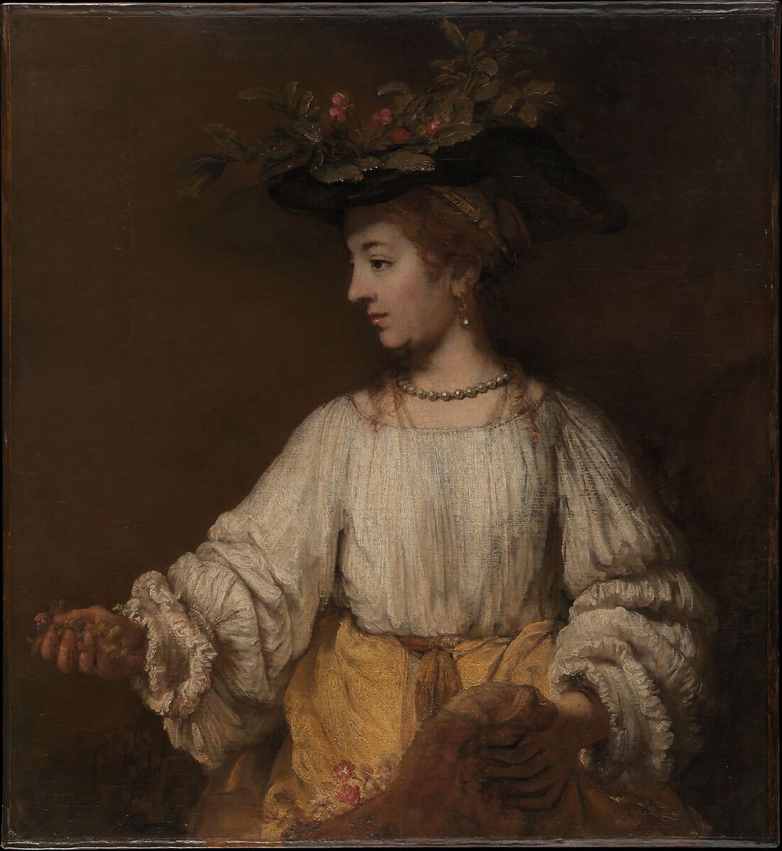 【フローラ　Flora】オランダ‐バロック時代画家‐レンブラント・ファン・レイン（Rembrandt van Rijn）