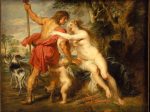 【ヴィーナスとアドニス　 Venus and Adonis】フランドル画家ピーター・パウル・ルーベンス（Peter Paul Rubens）