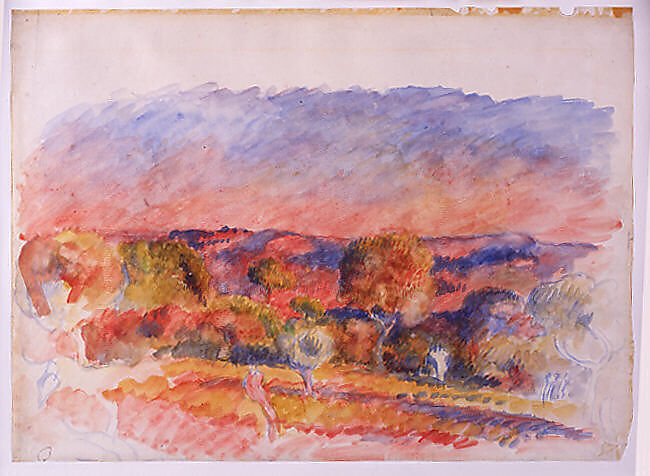【プロヴァンスの風景　Landscape】フランス印象派画家ピエール＝オーギュスト・ルノワール（Pierre-Auguste Renoir）