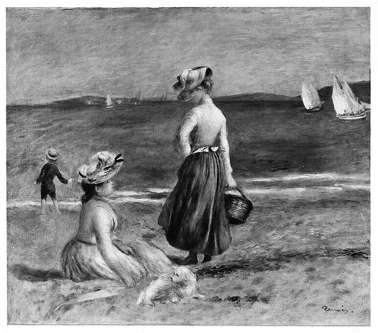 【浜辺の姿　Figures on the Beach】フランス印象派画家ピエール＝オーギュスト・ルノワール（Pierre-Auguste Renoir）