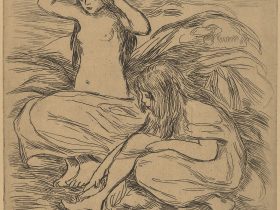 【二人の入浴者　The Two Bathers】フランス印象派画家ピエール＝オーギュスト・ルノワール（Pierre-Auguste Renoir）
