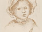【前面からのピエール・ルノワール（子供の頭部 / Tête d'enfant）　Pierre Renoir from the Front (Head of a Child / Tête d'enfant)】フランス印象派画家ピエール＝オーギュスト・ルノワール（Pierre-Auguste Renoir）