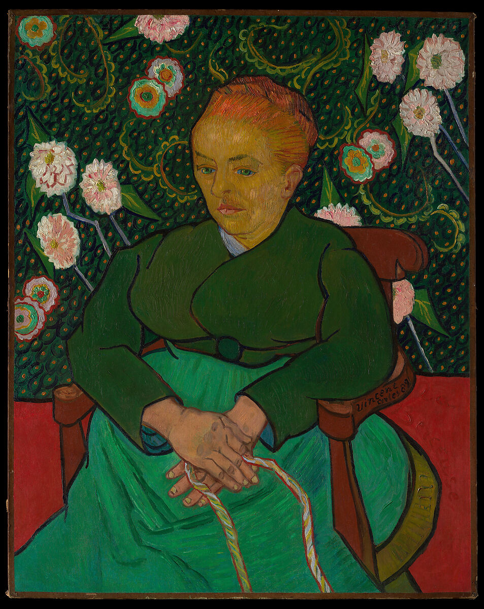 【揺りかごを揺らす女性　a Berceuse 　Woman Rocking a Cradle】オランダ印象派画家ファン・ゴッホ（Vincent van Gogh）