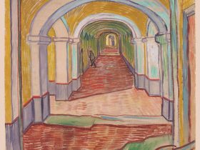 【精神病院の廊下　Corridor in the Asylum】オランダ印象派画家ファン・ゴッホ（Vincent van Gogh）