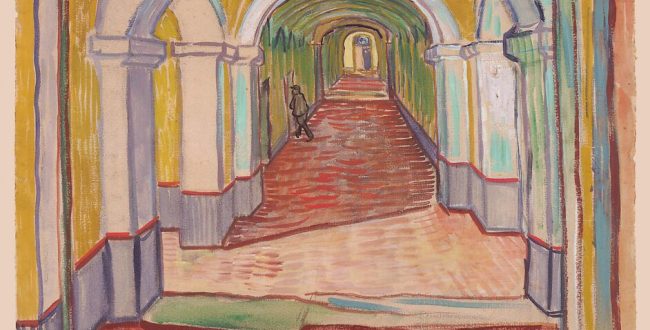 【精神病院の廊下】フィンセント・ファン・ゴッホ‐メトロポリタン美術館所蔵