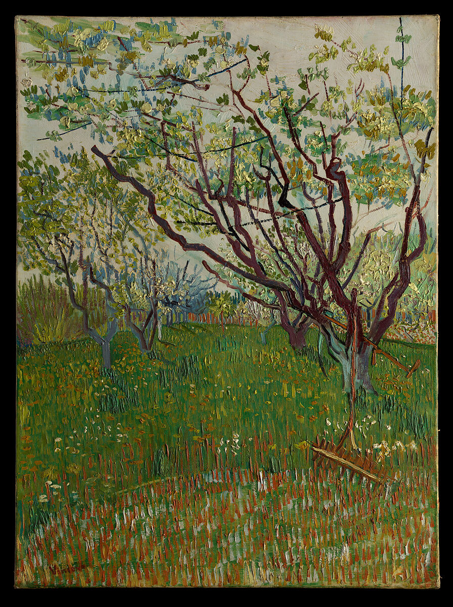 【花咲く果樹園　The Flowering Orchard】オランダ印象派画家ファン・ゴッホ（Vincent van Gogh）