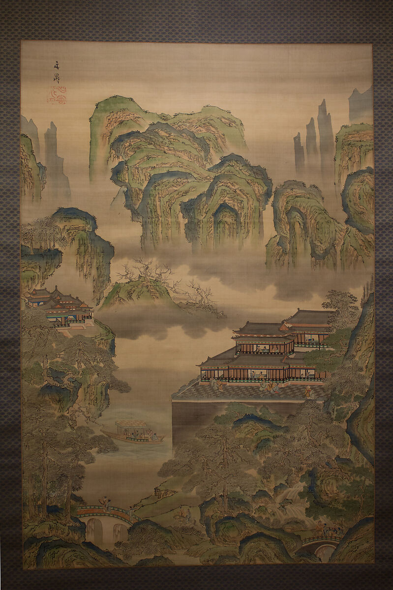 【宮殿の風景　Palace Landscape】江戸時代‐谷文晁