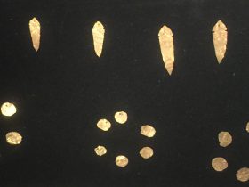 魚形金箔-圓形金箔-展示ホール３-天地は絶えず-金沙遺跡博物館-成都市