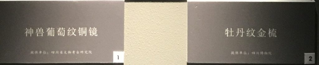 神獸葡萄紋銅鏡-牡丹紋金梳-物色-明代女子の生活芸術展-四川博物院-成都市
