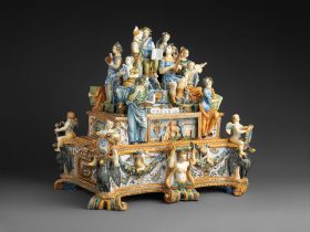 【アポロとミューズとのインクスタンド　Inkstand with Apollo and the Muses】イタリア‐ルネサンス期画家‐ラファエロ・サンティ（Raphael Sanzio）