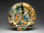 【セミラミスの物語模様皿　Dish with The Story of Semiramis】イタリア‐ルネサンス期画家‐ラファエロ・サンティ（Raphael Sanzio）