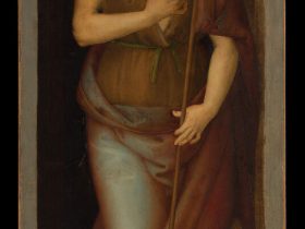 【聖ヨハネ・バプティスト; 聖ルシア　Saint John the Baptist; Saint Lucy】イタリア‐ルネサンス期画家ペルジーノ（Pietro Perugino）