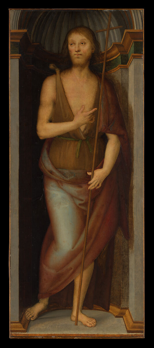 【聖ヨハネ・バプティスト; 聖ルシア　Saint John the Baptist; Saint Lucy】イタリア‐ルネサンス期画家ペルジーノ（Pietro Perugino）