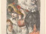 【花で留めた帽子　The Hat Pinned with Flowers 】フランス印象派画家ピエール＝オーギュスト・ルノワール（Pierre-Auguste Renoir）