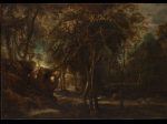 【夜明けの森と鹿狩り　A Forest at Dawn with a Deer Hunt】フランドル画家ピーター・パウル・ルーベンス（Peter Paul Rubens）
