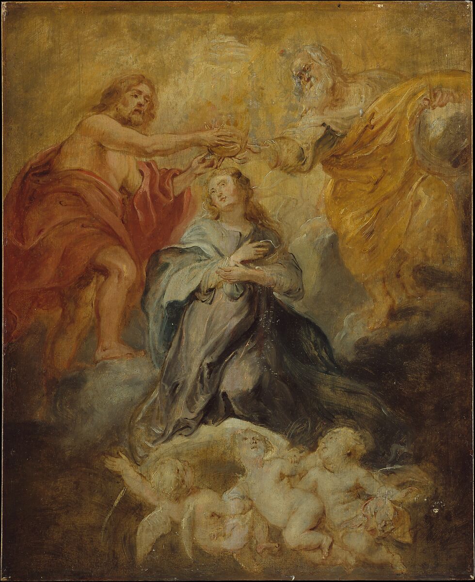 【聖母戴冠　The Coronation of the Virgin】フランドル画家ピーター・パウル・ルーベンス（Peter Paul Rubens）
