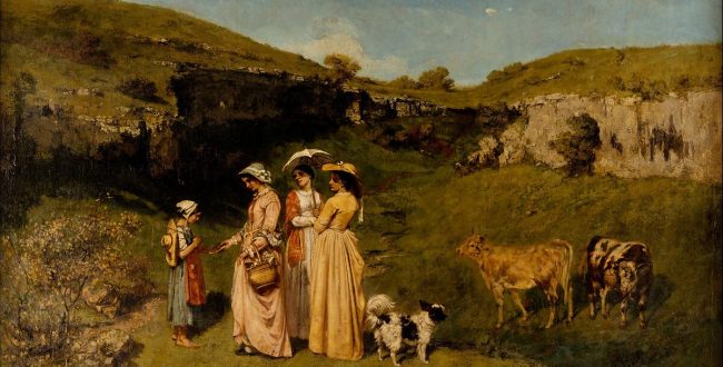 【村の娘たち（Young Ladies of the Village）】ギュスターヴ・クールベーメトロポリタン美術館所蔵