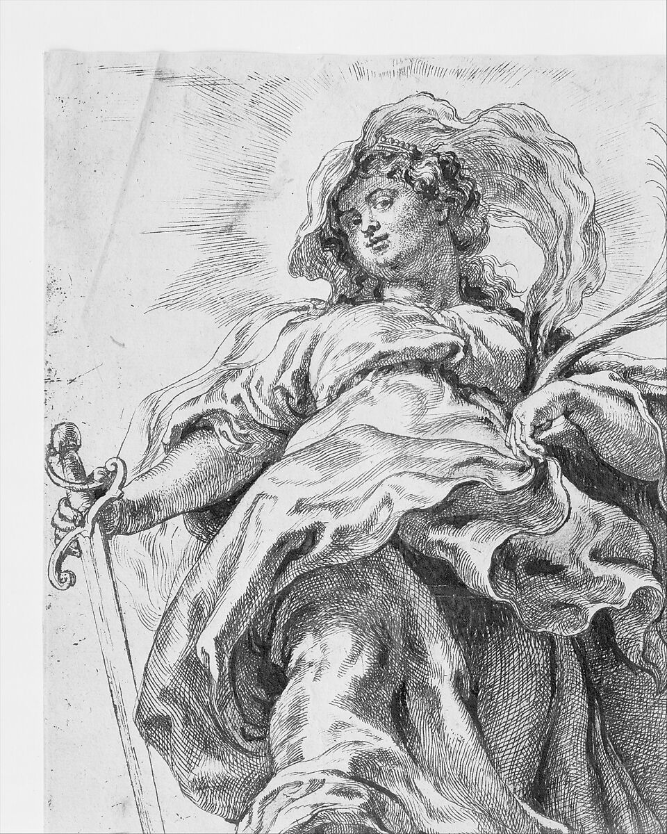 【セント・カタリナ・オブ・アレクサンドリア　Saint Catherine of Alexandria】フランドル画家ピーター・パウル・ルーベンス（Peter Paul Rubens）