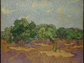 【オリーブの木々　Olive Trees】オランダ印象派画家ファン・ゴッホ（Vincent van Gogh）