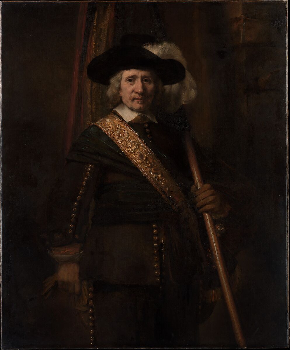 【旗手（フローリス・ソープ)　The Standard Bearer (Floris Soop)】オランダ‐バロック時代画家‐レンブラント・ファン・レイン（Rembrandt van Rijn）