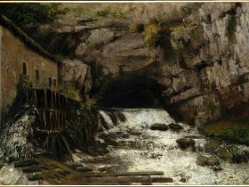 【ルーエ川の源　The Source of the Loue】フランス‐リアリズム画家‐ギュスターヴ・クールベ（Gustave Courbet）