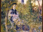 【庭園のニニ・ロペス　Nini in the Garden (Nini Lopez)】フランス印象派画家ピエール＝オーギュスト・ルノワール（Pierre-Auguste Renoir）