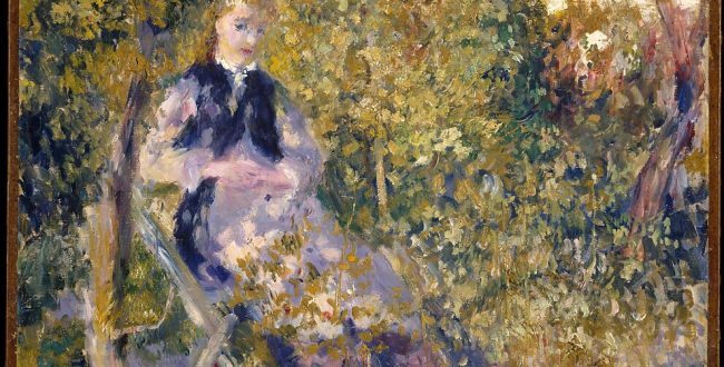 【ニニ・イン・ザ・ガーデン】ルノワール‐メトロポリタン美術館所蔵