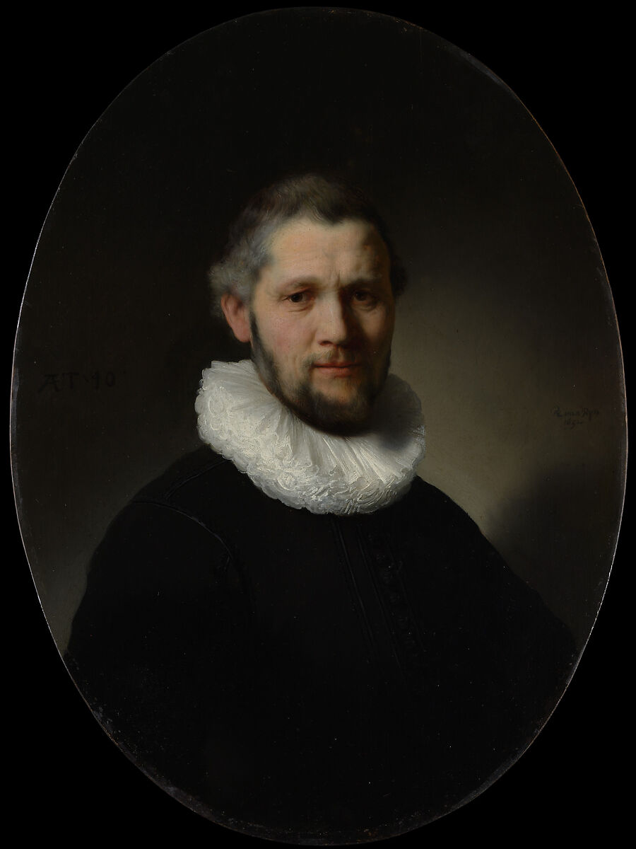 【男性の肖像画　Portrait of a Man】オランダ‐バロック時代画家‐レンブラント・ファン・レイン（Rembrandt van Rijn）