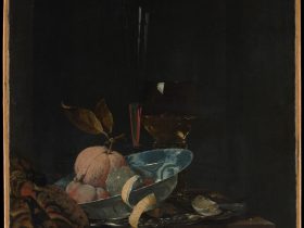 【果物、ガラス製品、万里のボウルを持つ静物画　Still Life with Fruit, Glassware, and a Wanli Bowl】オランダ‐静物画画家‐ウィレム・カルフ（Willem Kalf）