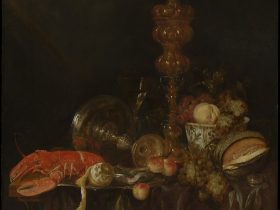 【休息中のロブスターと果物　Still Life with Lobster and Fruit】オランダ‐静物画画家‐アブラハム・ファン・バイエレン（Abraham van Beyeren）