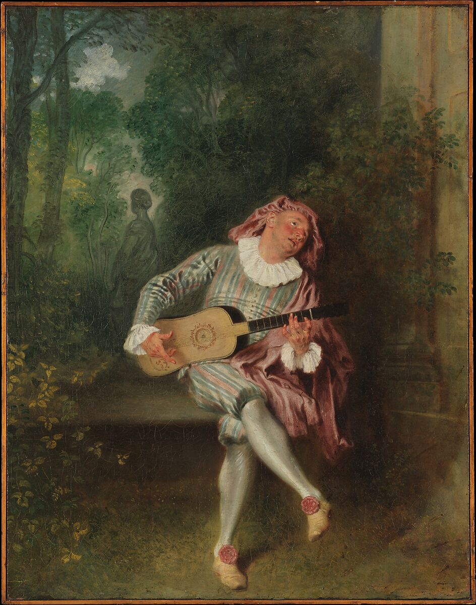 【メゼッタン　Mezzetin】フランス‐ロココ美術画家‐アントワーヌ・ワトー（Antoine Watteau）