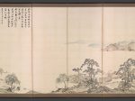 【四季琵琶湖図屏風　Lake Biwa in Four Seasons】江戸時代‐貫名海屋