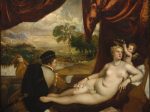 【ヴィーナスとリュートの演奏者　Venus and the Lute Player】イタリア‐ルネサンス期画家‐ティツィアーノ（Titian）
