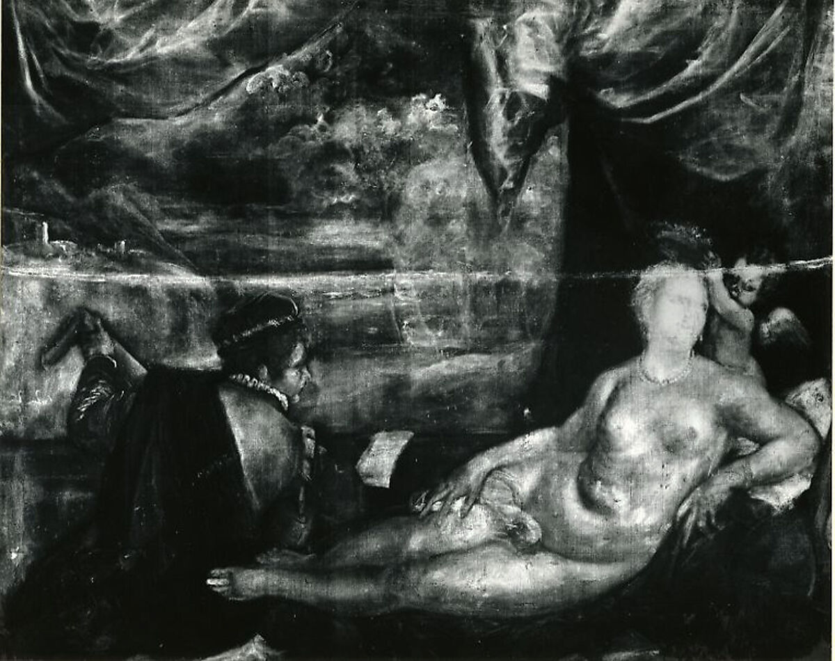 【ヴィーナスとリュートの演奏者　Venus and the Lute Player】イタリア‐ルネサンス期画家‐ティツィアーノ（Titian）