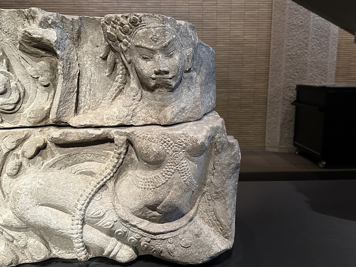【浮彫アプサラス像】カンボジア、バイヨン－アンコール時代－常設展－東京国立博物館－東洋館