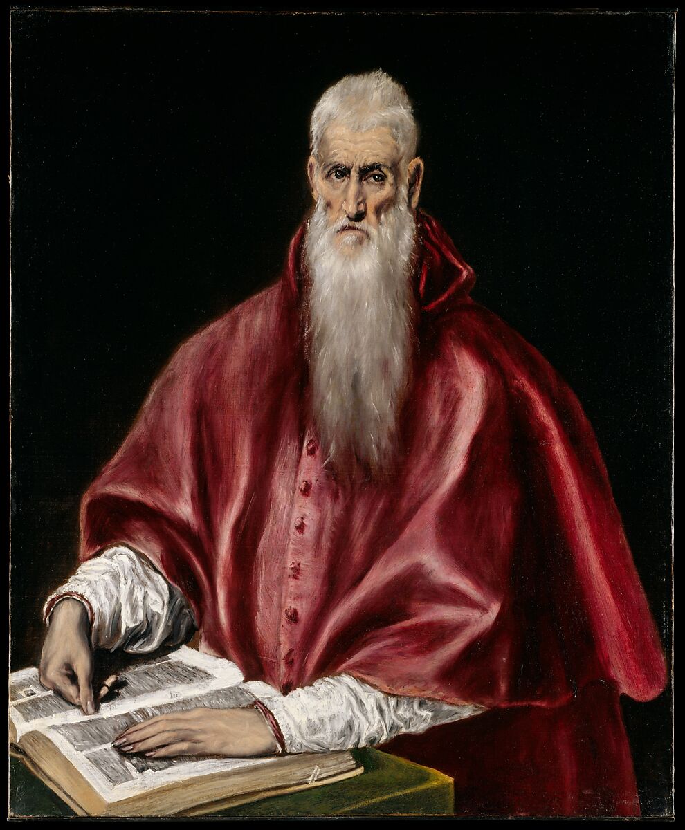 【学者としての聖ヒエロニムス　Saint Jerome as Scholar】ギリシャ‐スペイン・ルネサンスとバロック時代画家