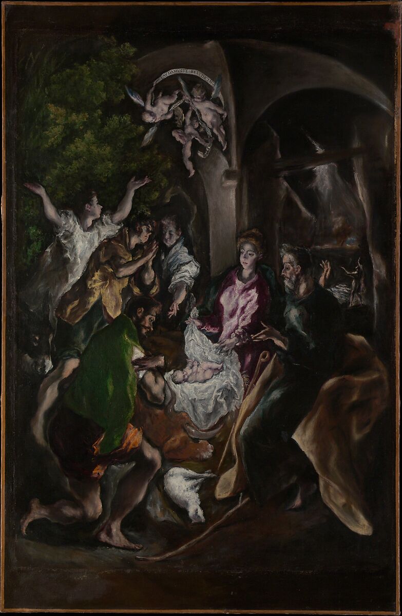 【羊飼いたちの礼拝　The Adoration of the Shepherds】ギリシャ‐スペイン・ルネサンスとバロック時代画家‐エル・グレコ（El Greco）
