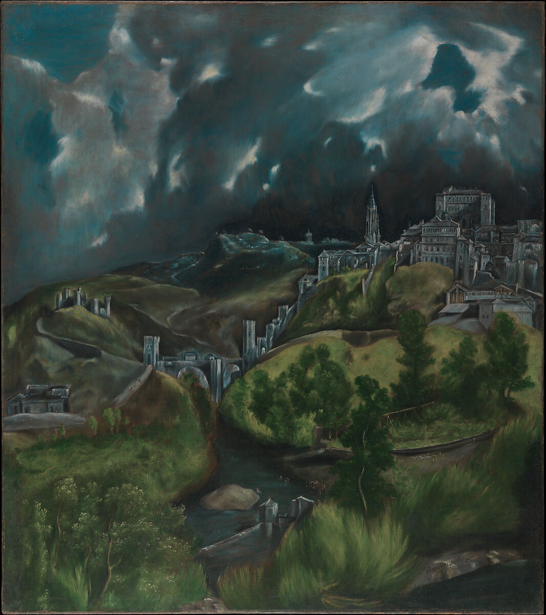 【トレドの風景　View of Toledo】ギリシャ‐スペイン・ルネサンスとバロック時代画家‐エル・グレコ（El Greco）