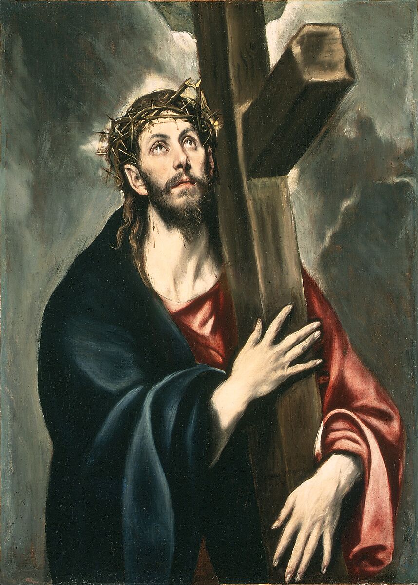 【キリストが十字架を背負う　Christ Carrying the Cross】ギリシャ‐スペイン・ルネサンスとバロック時代画家‐エル・グレコ（El Greco）