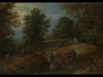 【森の小道に旅行者がいる風景　 Landscape with Travelers on a Woodland Path】フランドル‐バロック時代風景画家‐ヤン・ブリューゲル・エルダー（Jan Brueghel the Elder）