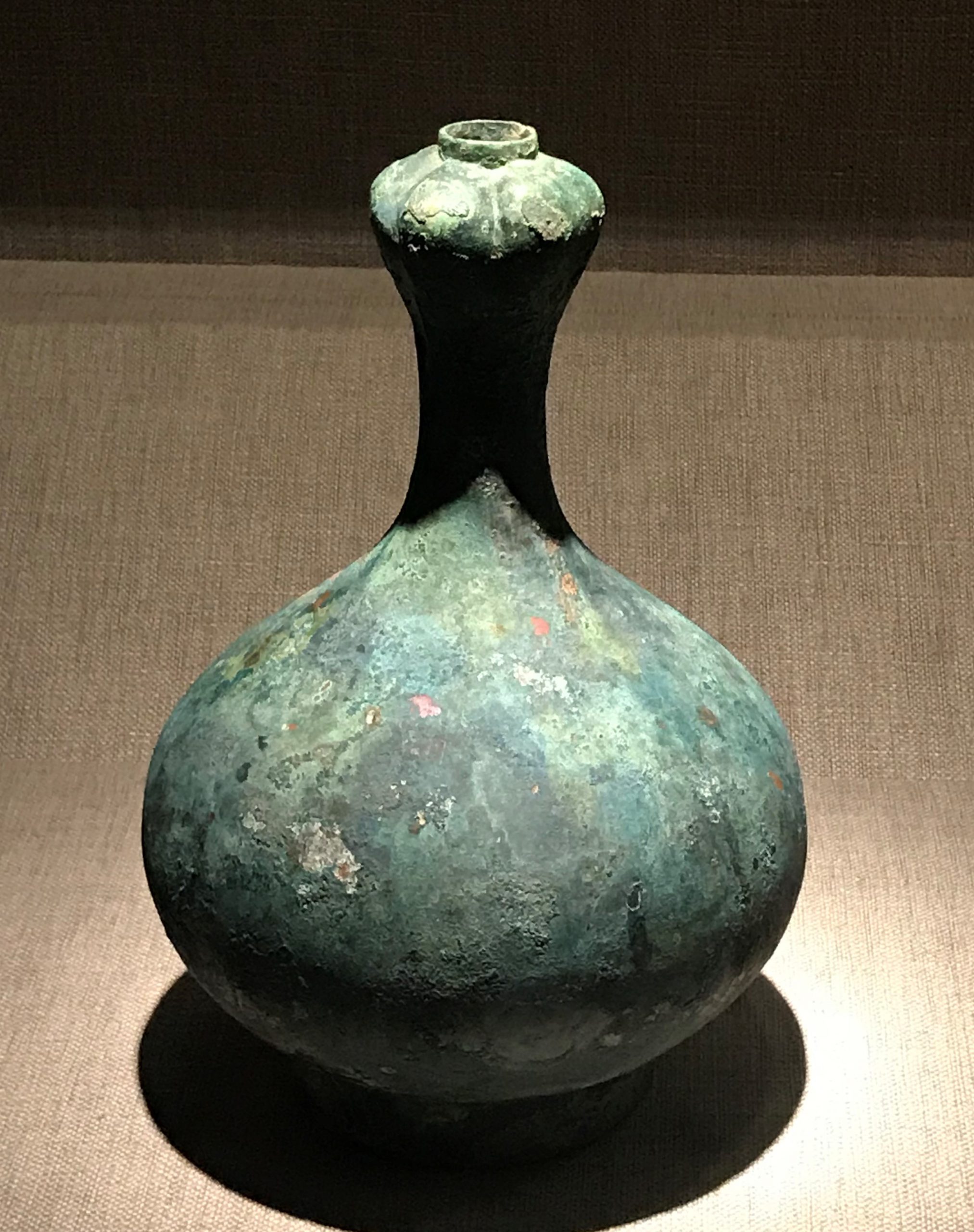 銅蒜頭壺-先秦時代-常設展F２-成都博物館