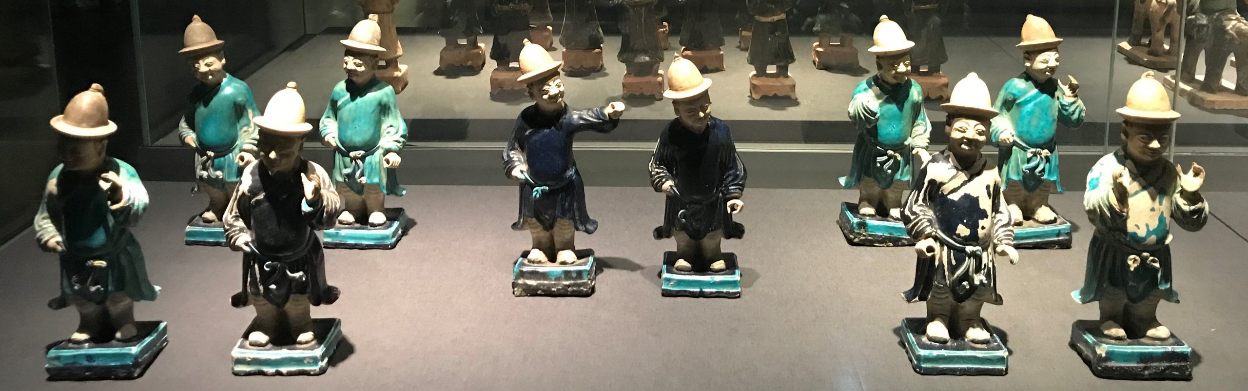 彩釉陶侍從俑-明清時代-常設展F３-成都博物館
