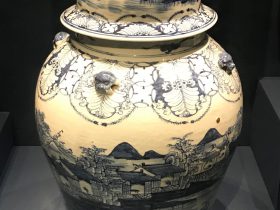 青花山水図磁将軍罐-明清時代-常設展F３-成都博物館