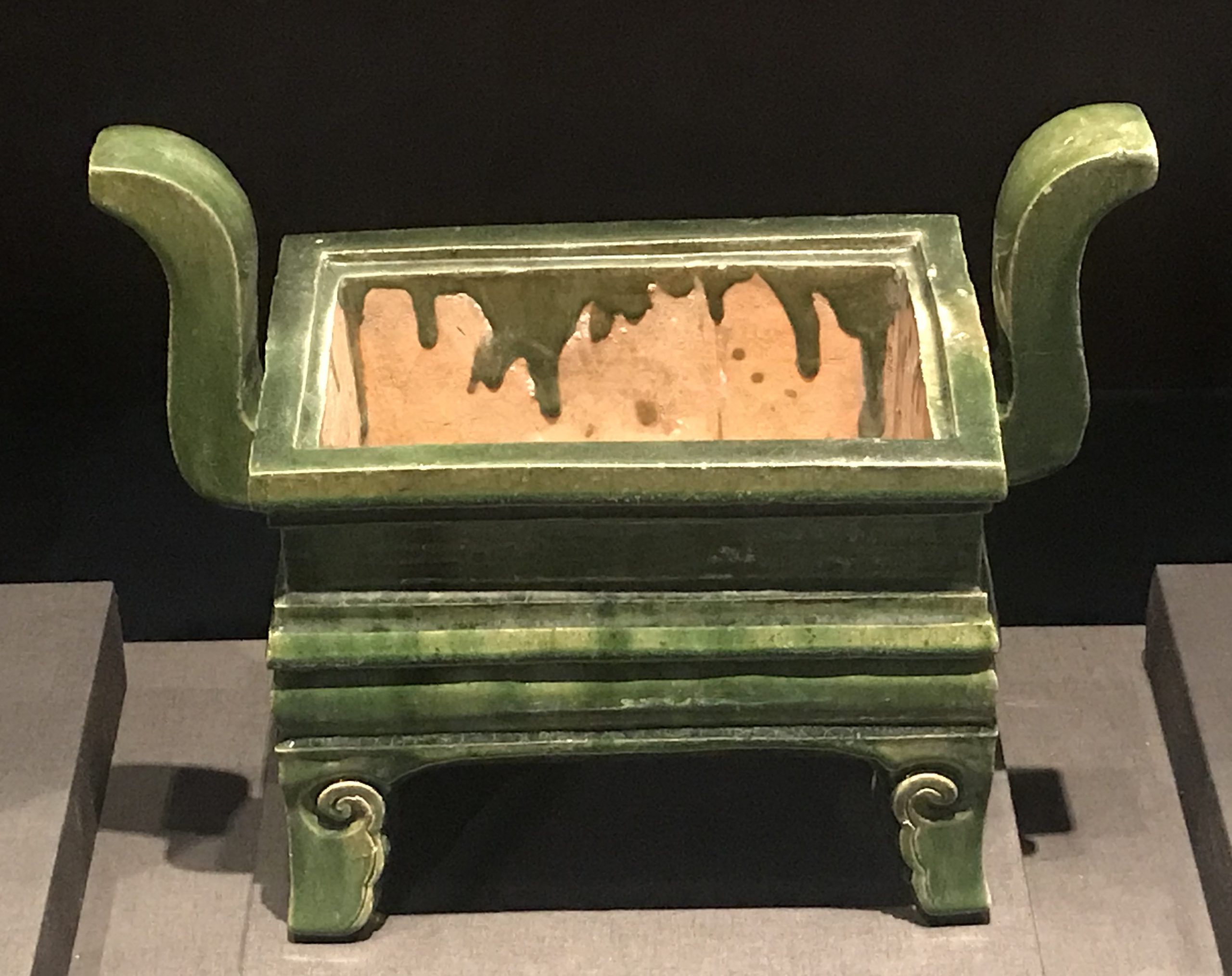 緑釉磁爐-明清時代-常設展F３-成都博物館