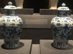 青花雲鶴紋帯蓋磁瓶-明清時代-常設展F３-成都博物館