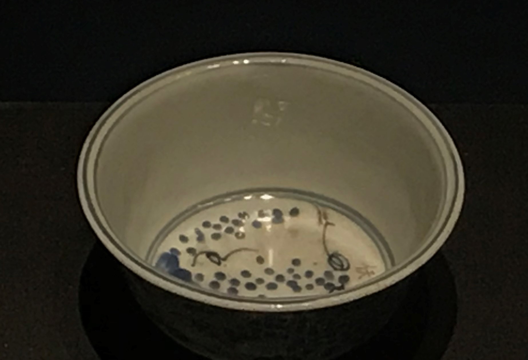 青花葡萄紋磁碗-明清時代-常設展F３-成都博物館