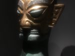 金マスク青銅人頭像2-青銅器館-三星堆博物館-広漢市-徳陽市-四川省