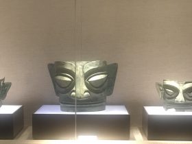 青銅人面具１-青銅器館-三星堆博物館-広漢市-徳陽市-四川省