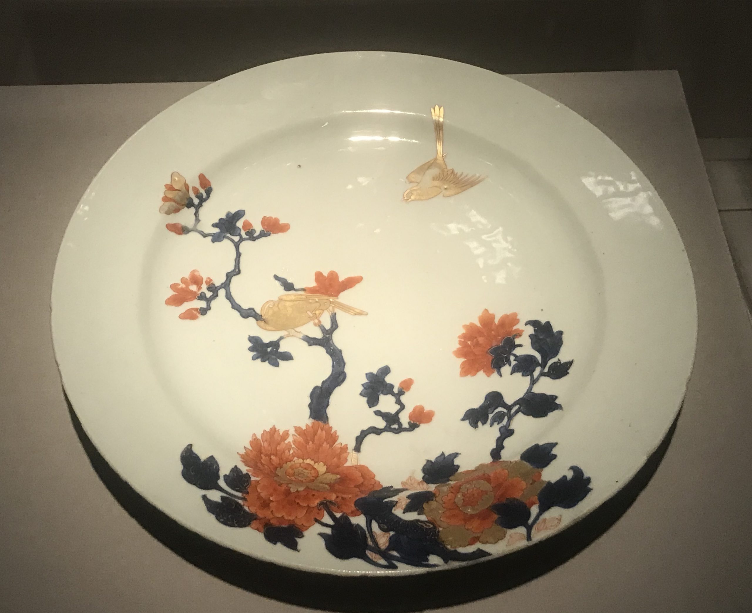 高評価格安多彩文鉢 イランメシャド産　十八世紀　花鳥紋　盆 土器